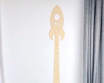 Rocket Growth Chart-personalized wooden height chart- Space Nursery Decor-baby shower gift