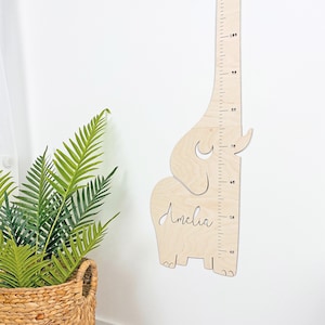 elephant personalized height ruler-Growth Chart-elephant nursery wall decor- custom baby shower gift -new parents gift