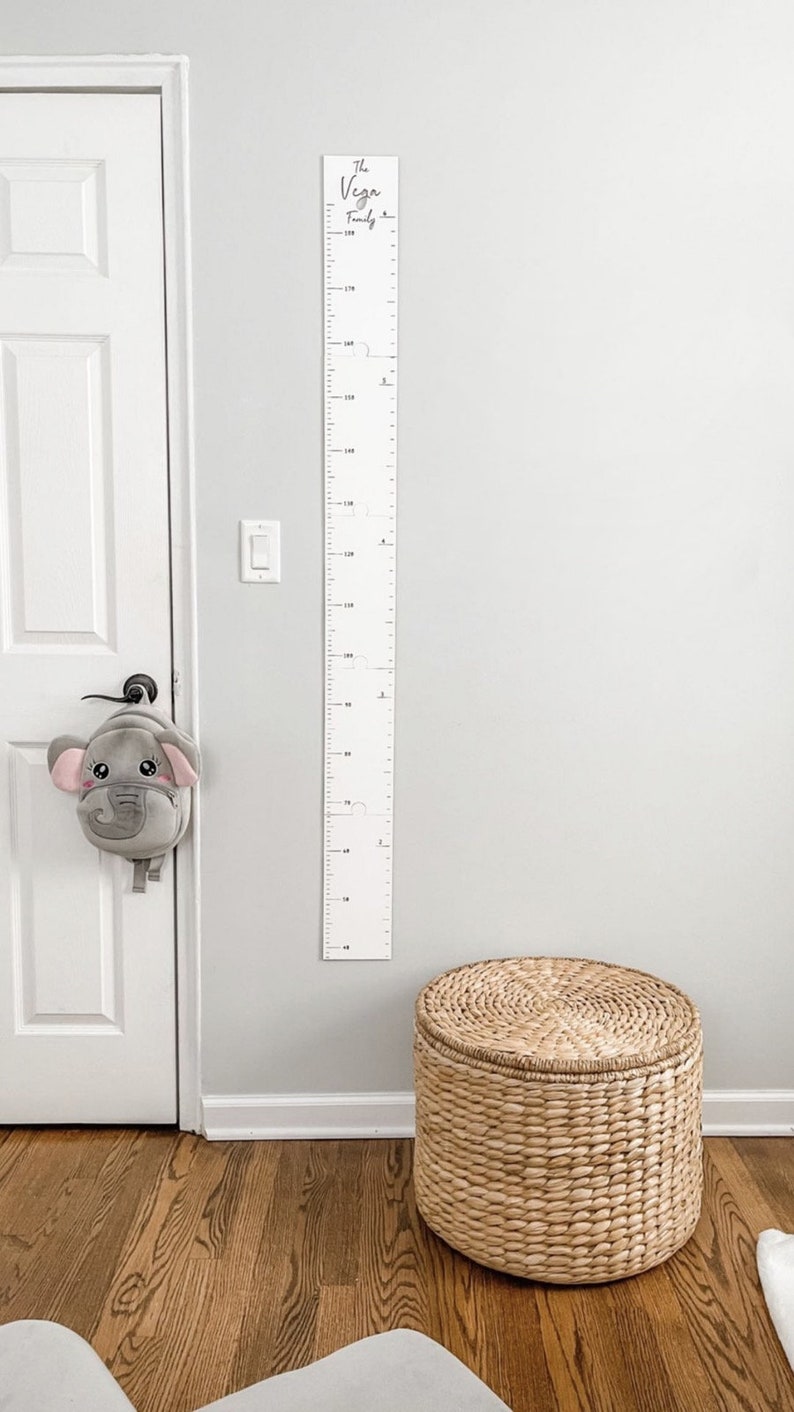 Familjens tillväxtdiagram | Babyshowerpresent | Trälängdsdiagram bild 9