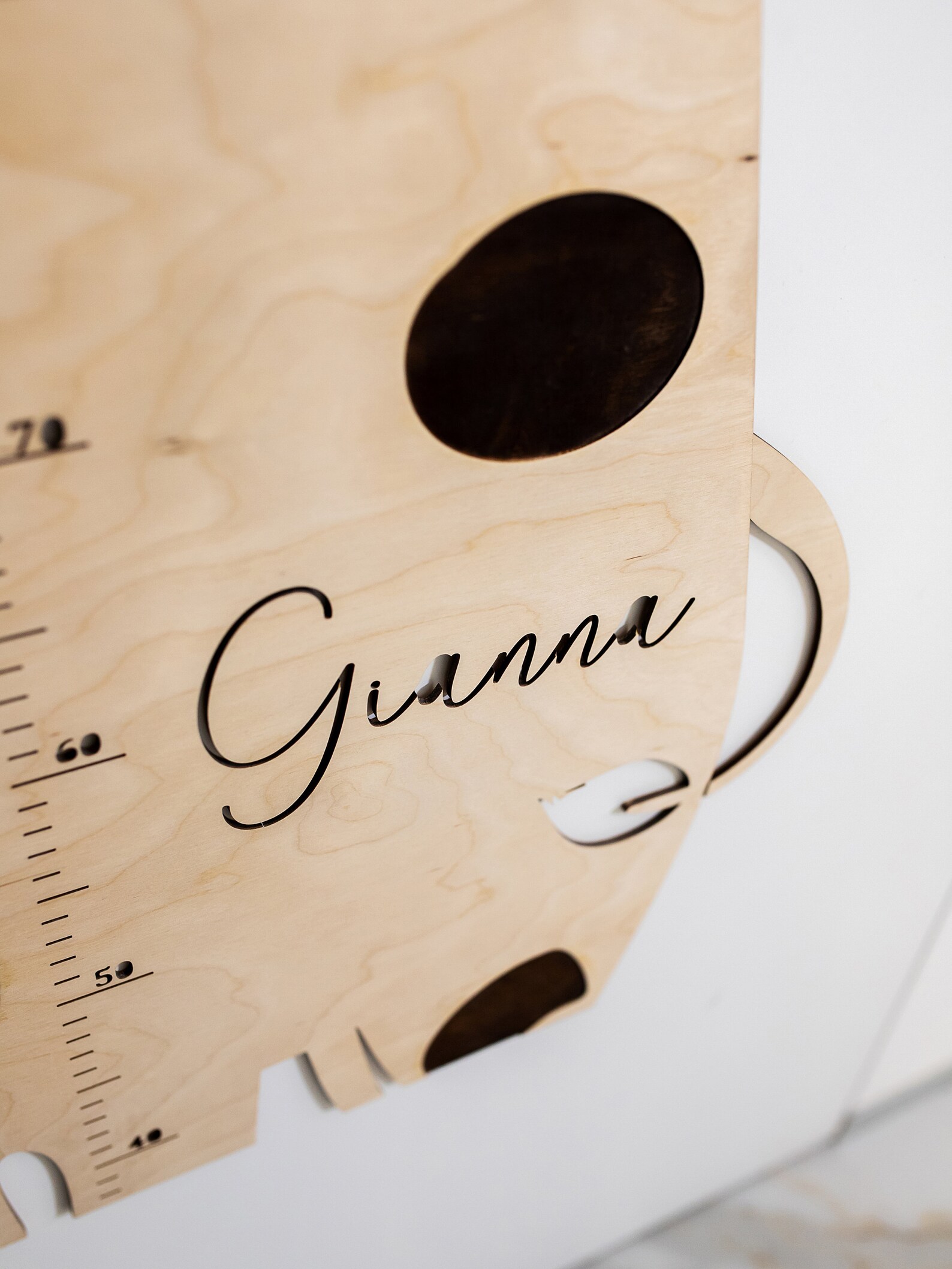 Wooden Giraffe Height Chart for Kid Safari Nursery Decor Etsy