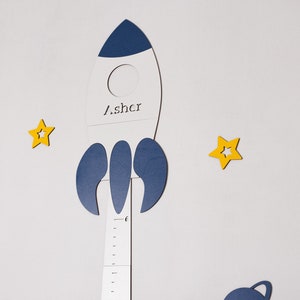 Personalisierte Messlatte für Babys - Rakete - Sternenkind - Sternenkind - Geschenke für Kinder - Geschenke für Kinder - Geschenke für Kinder