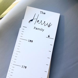 Familjens tillväxtdiagram | Babyshowerpresent | Trälängdsdiagram bild 5