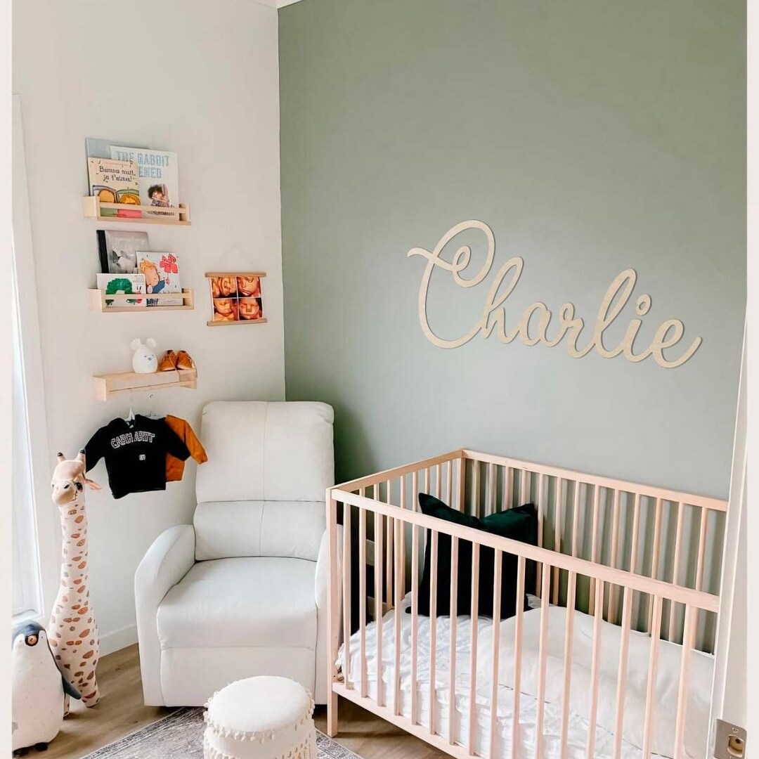 Custom Wooden Name Sign for Nursery Name Sign for Nursery Wall Decor