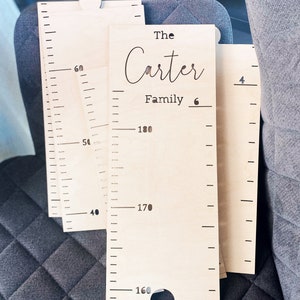Familjens tillväxtdiagram | Babyshowerpresent | Trälängdsdiagram bild 2
