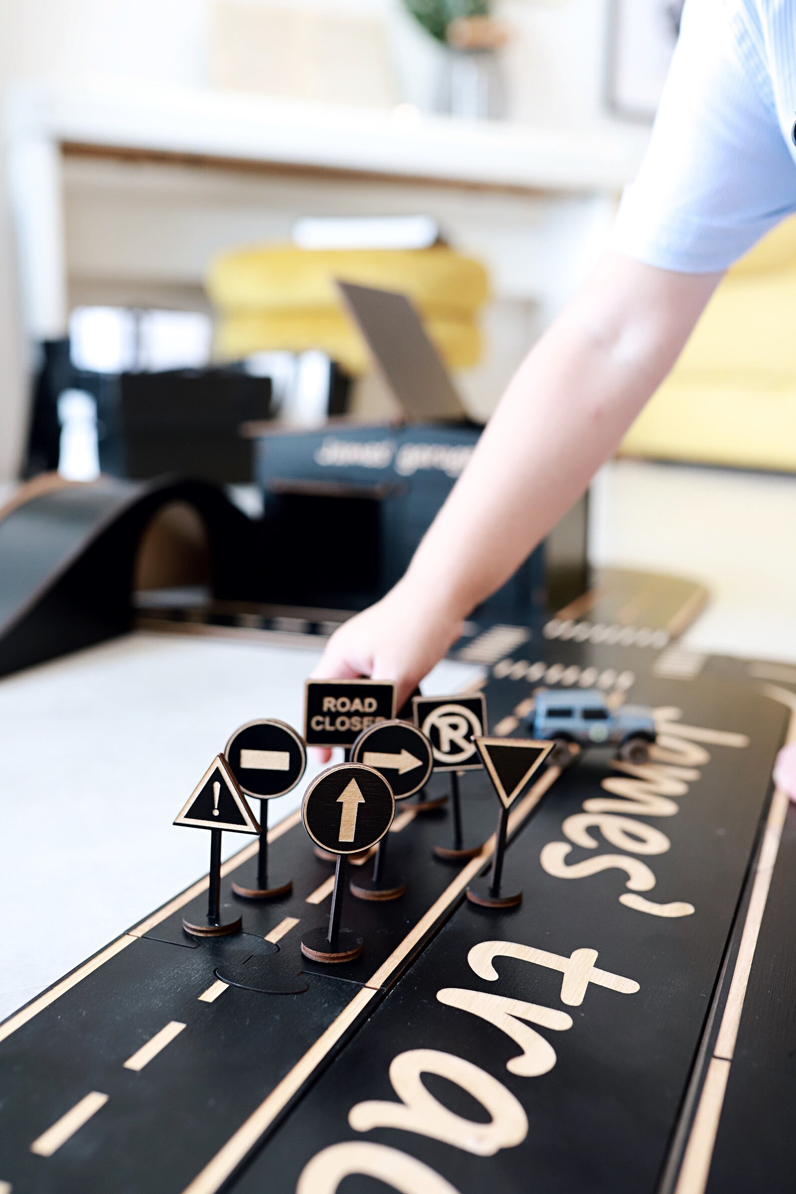 Wooden Car Track Road Track Toddler Gift for Kids Baby - Etsy