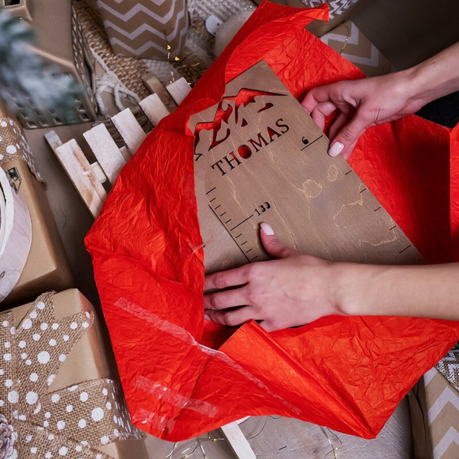 Personalised Growth Chart Height Chart for Kids Wooden Etsy