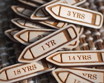 Growth Chart Pencil Markers | Kids Milestone Age 1-18