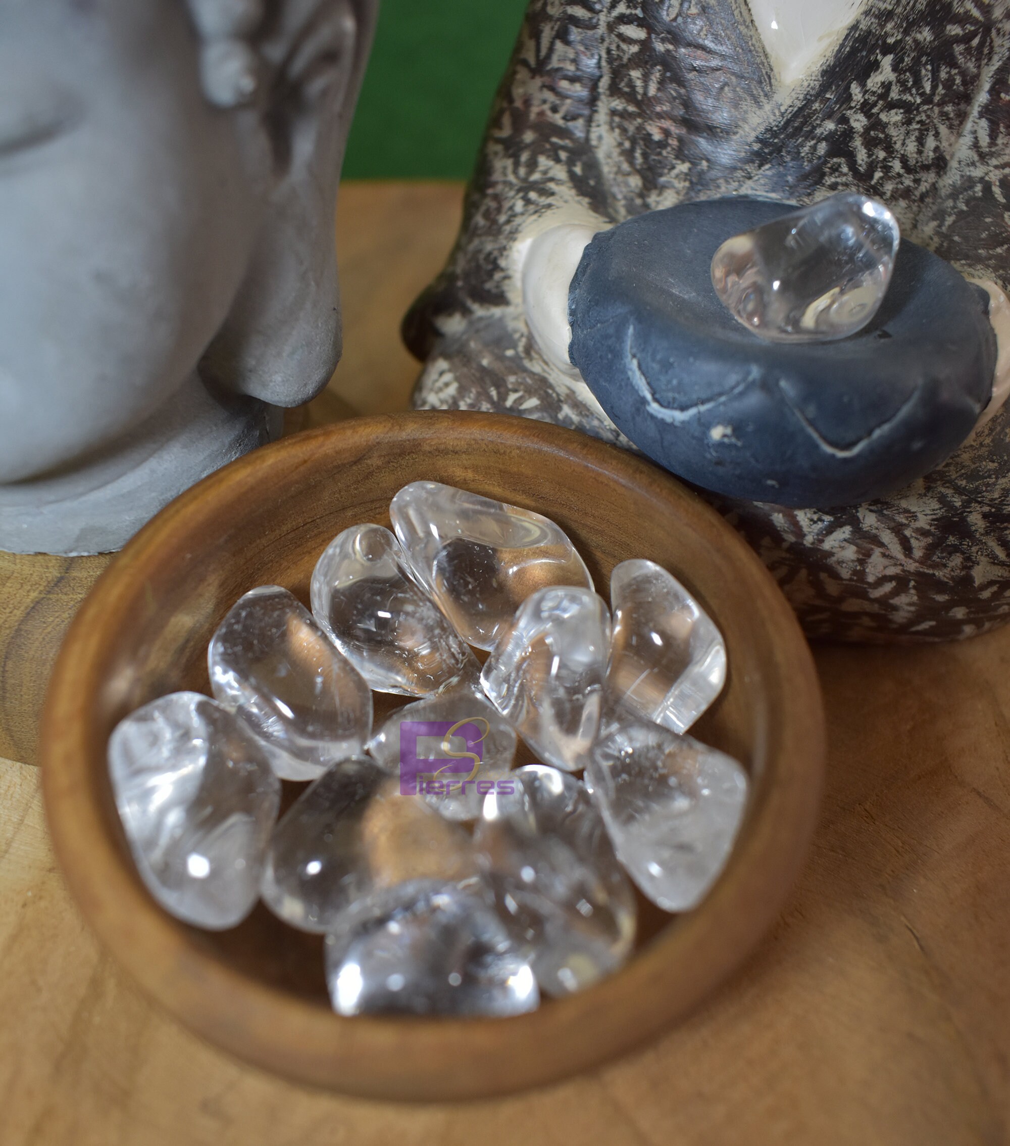 Cristal de Roche - Quartz Lithothérapie Pierre Roulée 20 à 30 mm Qualité Aa+ Origine Brésil