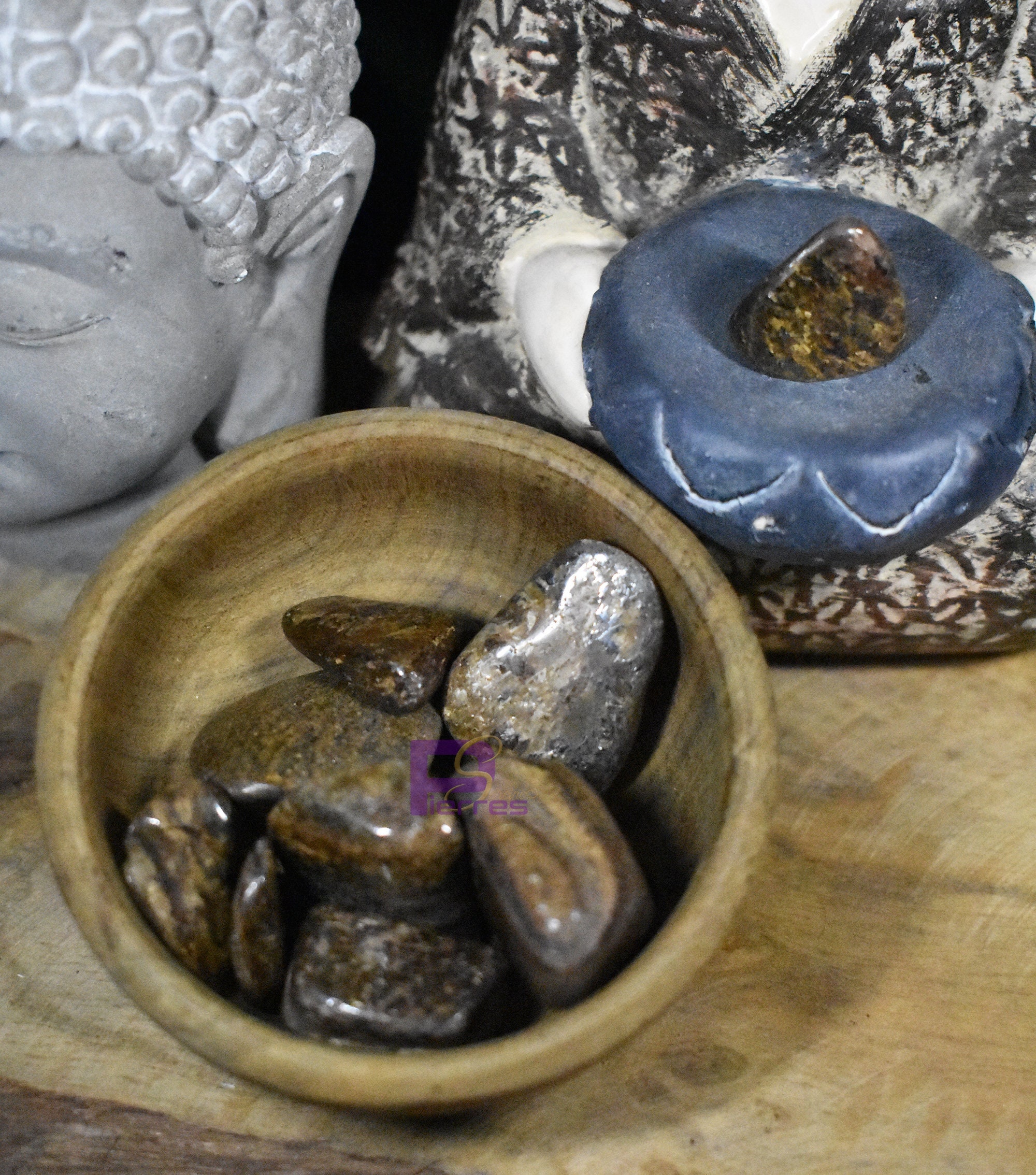 Bronzite- Lithothérapie - Pierre Roulée 15 à 25 mm Qualité A Origine Brésil