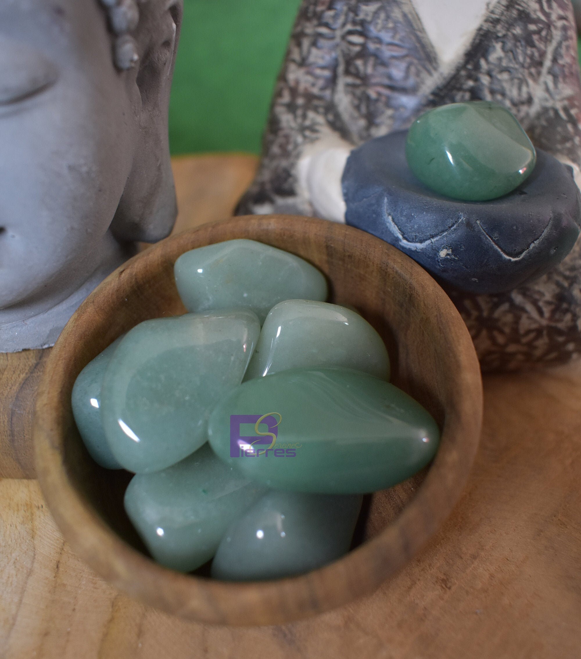 Aventurine Verte - Lithothérapie Pierre Roulée Qualité A 20 à 30 mm Origine Brésil