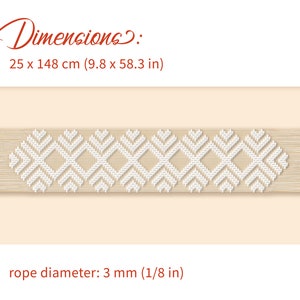 Runner Da Tavolo In Macramè Bianco - 30x241 Cm - Centrotavola Artigianale Per Cucina E Feste