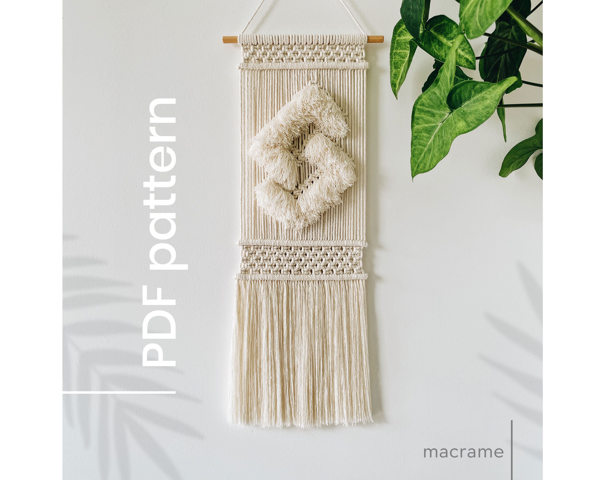 Macrame PATTERN PDF Pattern Instruction and Knot Guide - Etsy