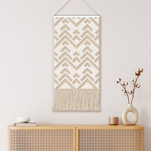 Macrame PATTERN -  Pattern, Instruction and Knot Guide - Digital download - DIY Macrame Boho Wall Hanging tutorial - &quot;Christmas trees&quot;.