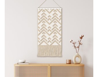 Macrame PATTERN -  Pattern, Instruction and Knot Guide - Digital download - DIY Macrame Boho Wall Hanging tutorial - "Christmas trees".