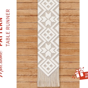 TABLE RUNNER macrame pattern &quot;Ornica&quot;; Macramè tutorial; DIY Boho Macramè Pdf Pattern; Instruction and Knot Guide; Instant Download. Easy.