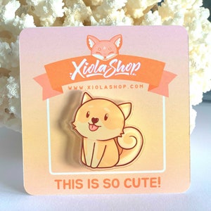 Spilla in acrilico Shiba Inu - Shiba Inu, Spilla in acrilico, Spilla Kawaii Shiba, Doggo, Spilla novità