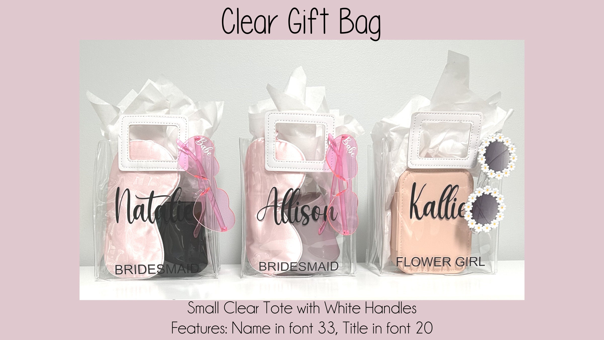 clear gift bag ideas
