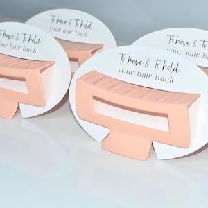 Large Pink Blush Hair Claw Clip, Hair Clip, Party Favor, Bachelorette Party Gift, Bridesmaid Gift