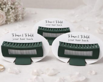 Sage Green Hair Claw Clip, Party Favor, Bridesmaid Gift
