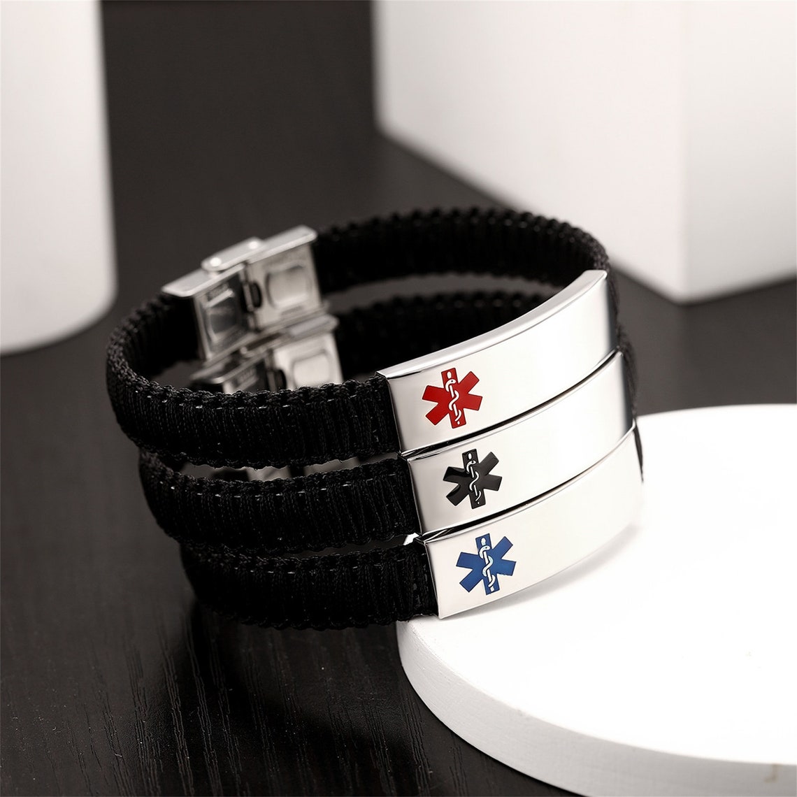 Stylish medical id bracelets Clearance