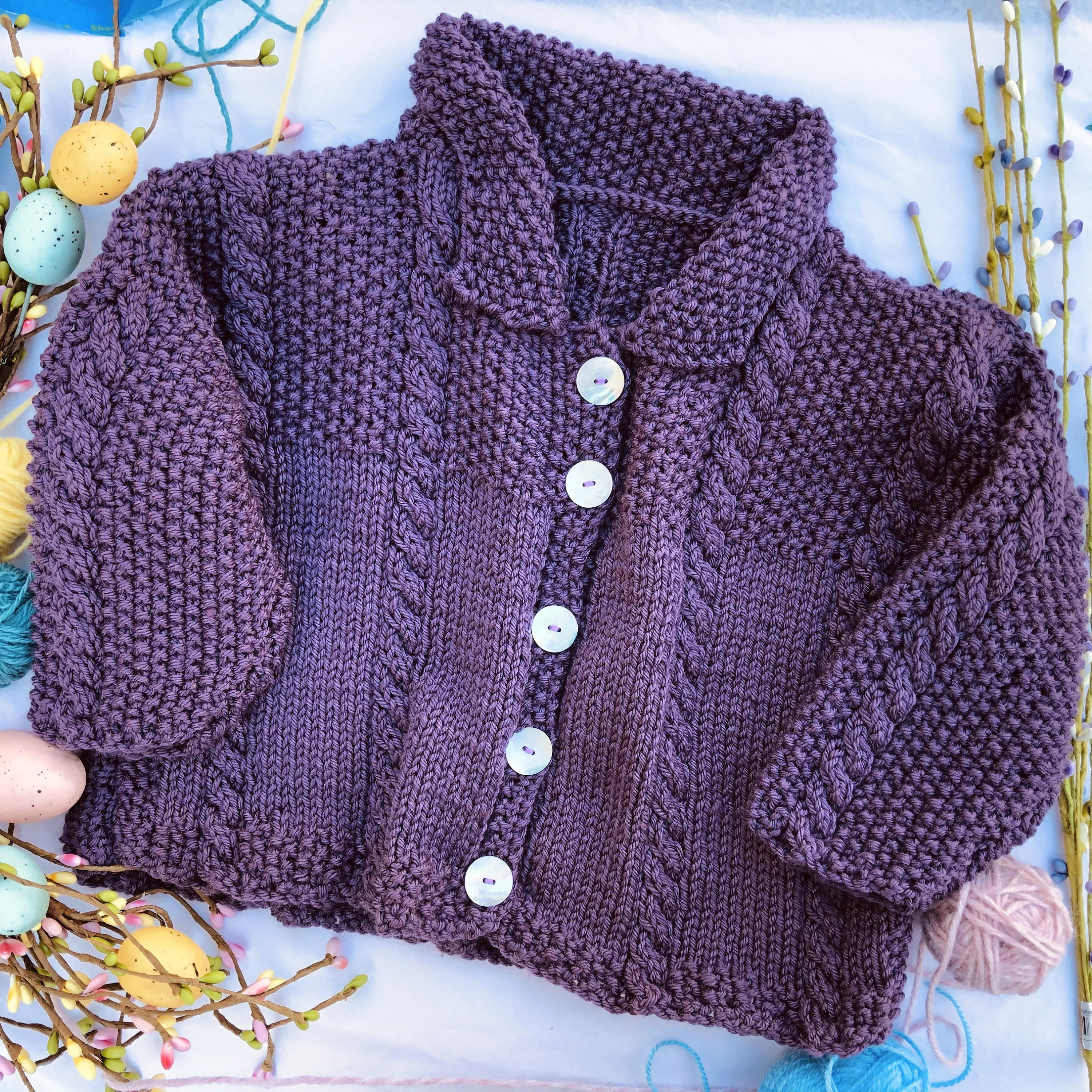 pearl buttons for baby cardigan