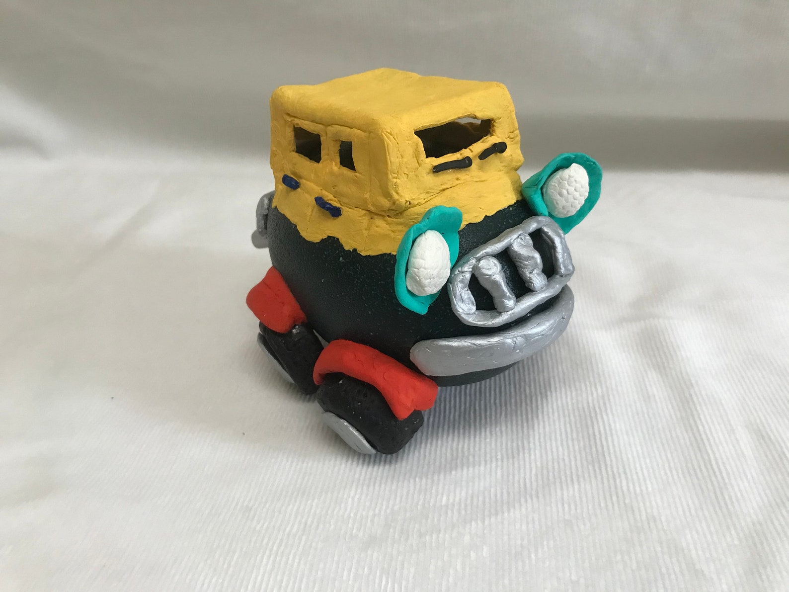 Wonky Wheels Emu Egg Car Original Whimsical Sculpture Fun Etsy