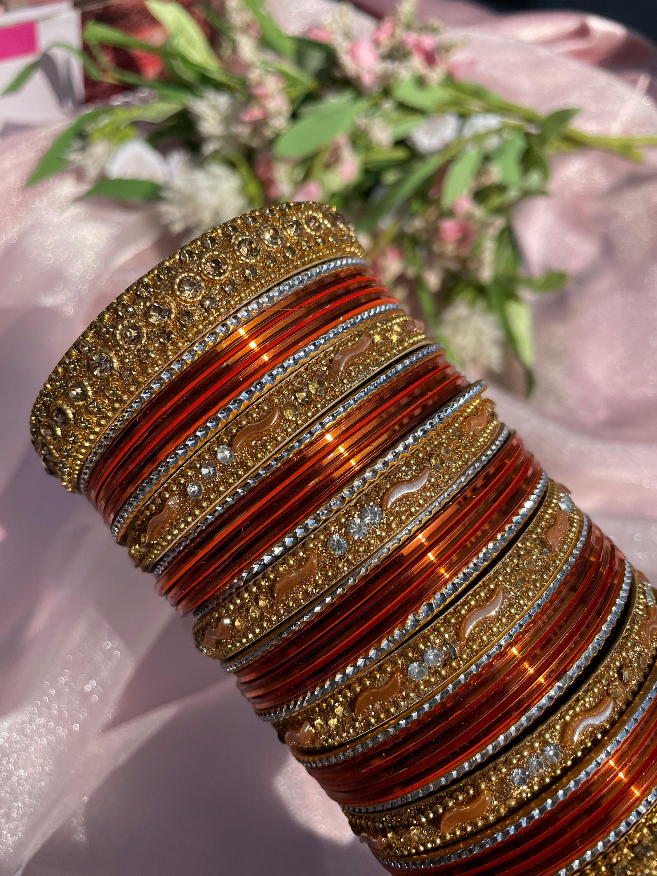 Orange Gold Churiyan NEW Etsy Singapore