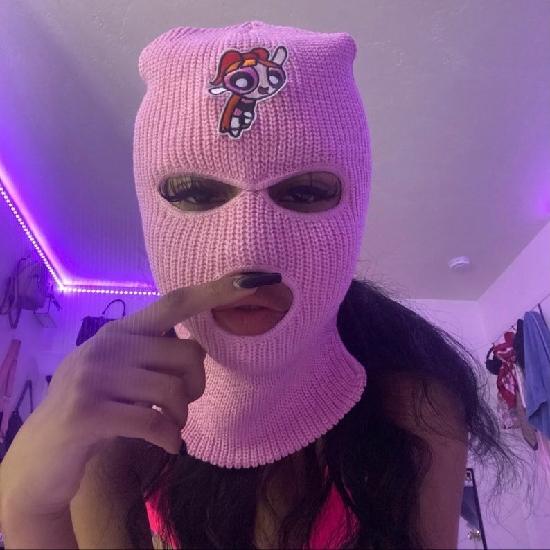 Powerpuff Girls 3 hole knitted Skimask Etsy