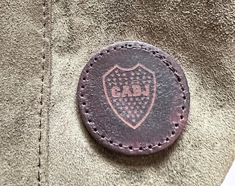 Personalized yerba mate bag, yerbera , football club emblems, laser engraved logo