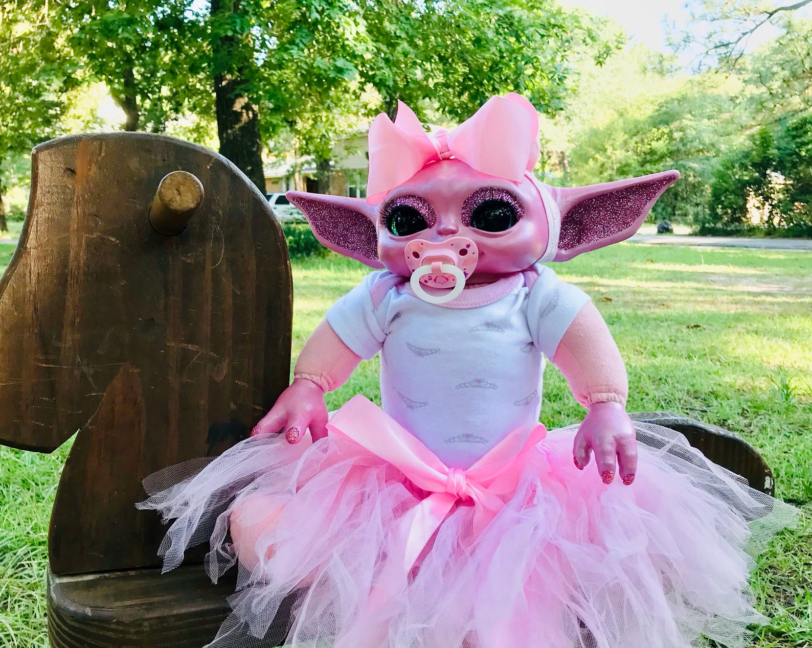 Custom Painted Baby Yoda Reborn Doll Etsy