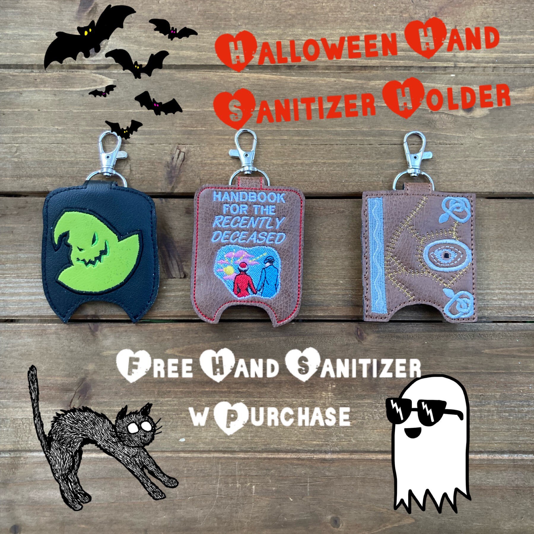 Halloween Hand Sanitizer Holder w Free Bath & Body Works Hand Etsy
