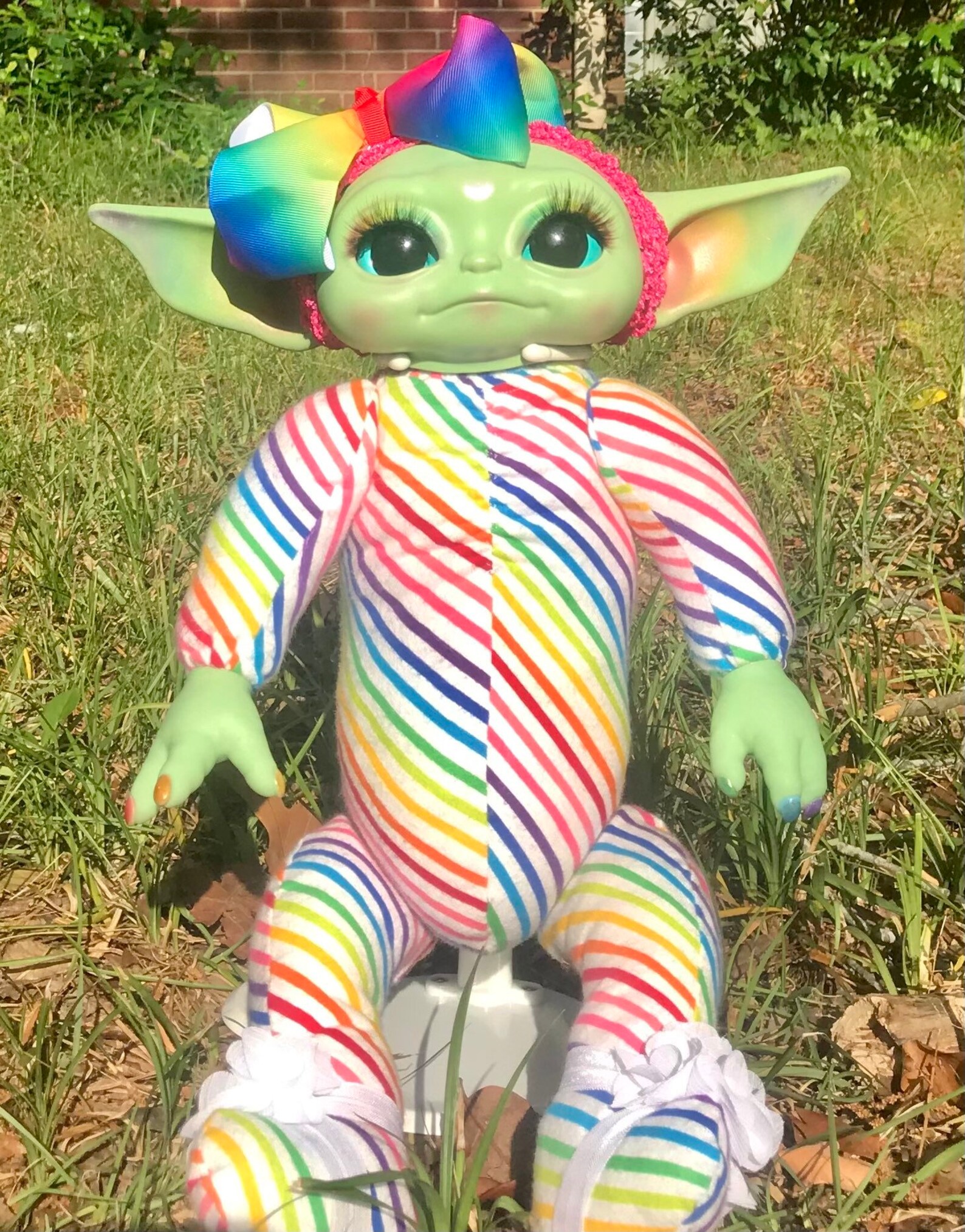 grogu doll animated