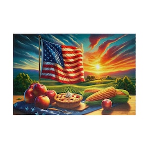 Patriotic Summer Celebration Puzzle (110, 252, 520, 1014-piece), Jigsaw Puzzle, Family Craft Activity
