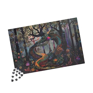 Patchwork Drache, Puzzle, mystisch Fantasy Spiel (110-1014 Teile)