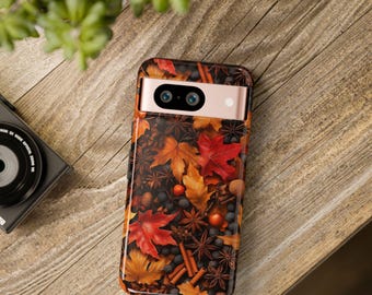 Pumpkin Spice Fall Leaves Phone Case | Samsung Pixel, iPhone