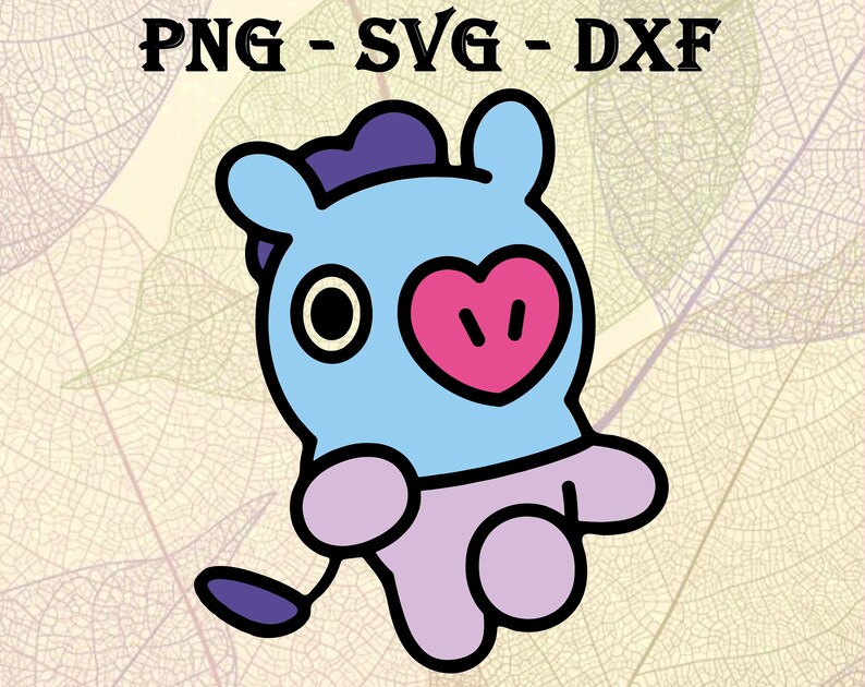 paper party supplies stickers line friends 36 designs bt21 digital png silhouette dxf bt21 mang svg file for cricut