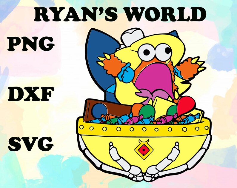 Download Dxf Png Ryan S World Digital Silhouette Ryan S World Svg File For Cricut Stickers Labels Tags Paper Party Supplies Truongsinhhoc Com Vn