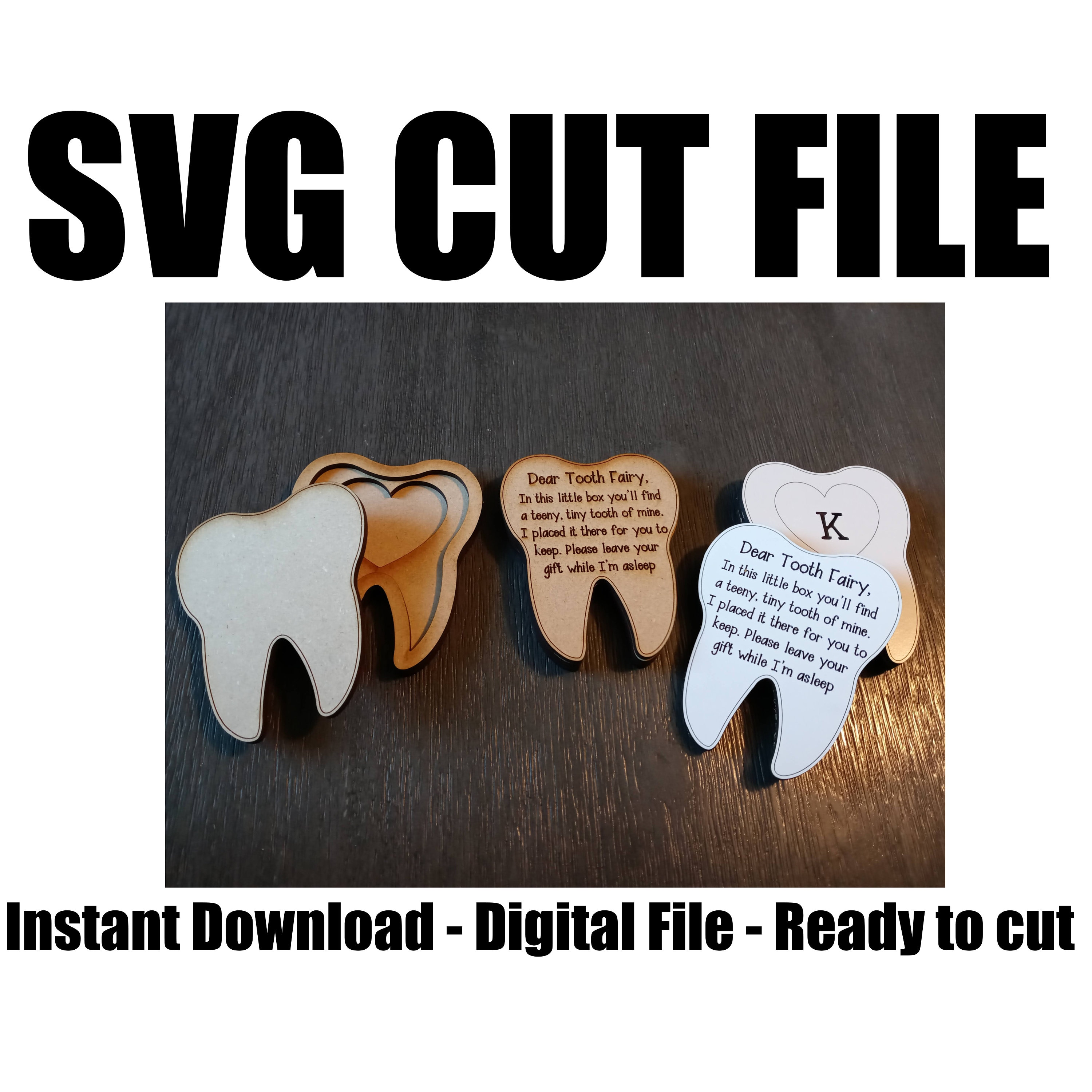 Tooth Fairy Box Cut File - Tooth Fairy Box SVG - Keepsake Tooth Box ...
