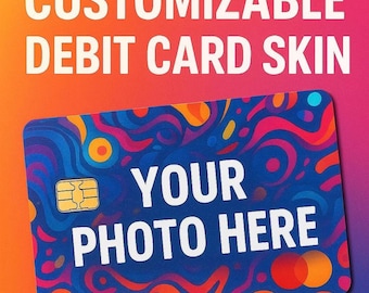 Personalized Debit Card| Personalized Vinyl Sticker| Debit Card Protector| Read