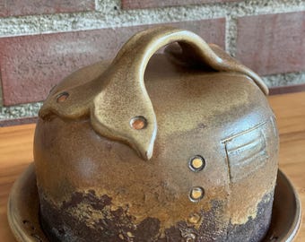 Ceramic Handmade Steampunk Whale Tail Butter Dish
