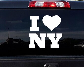 I Love NY vinyl sticker decal New York State car laptop I Love NY vinyl sticker decal New York State car laptop
