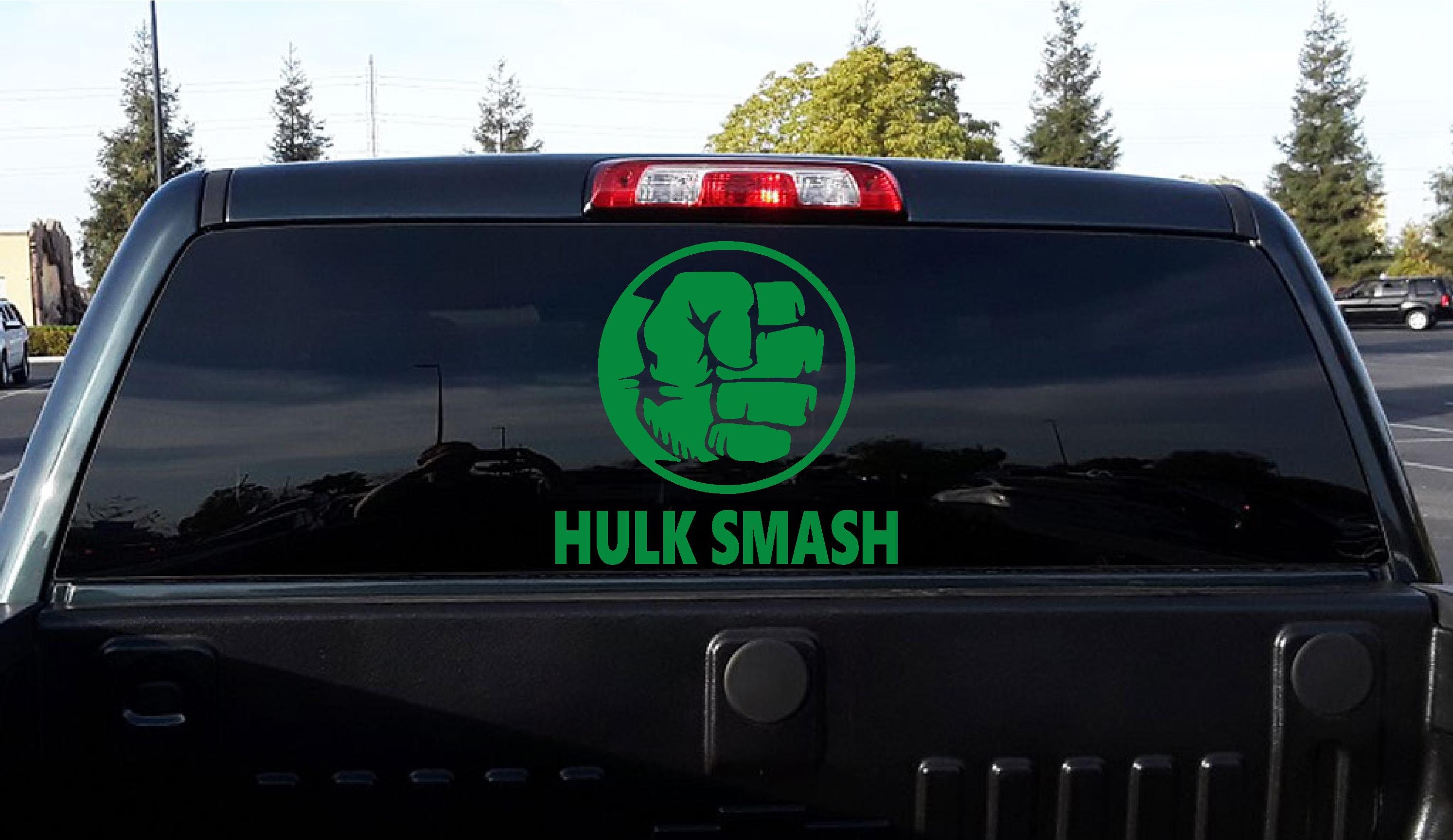 Hulk Smash Fist logo Vinyl Decal/Sticker | Etsy