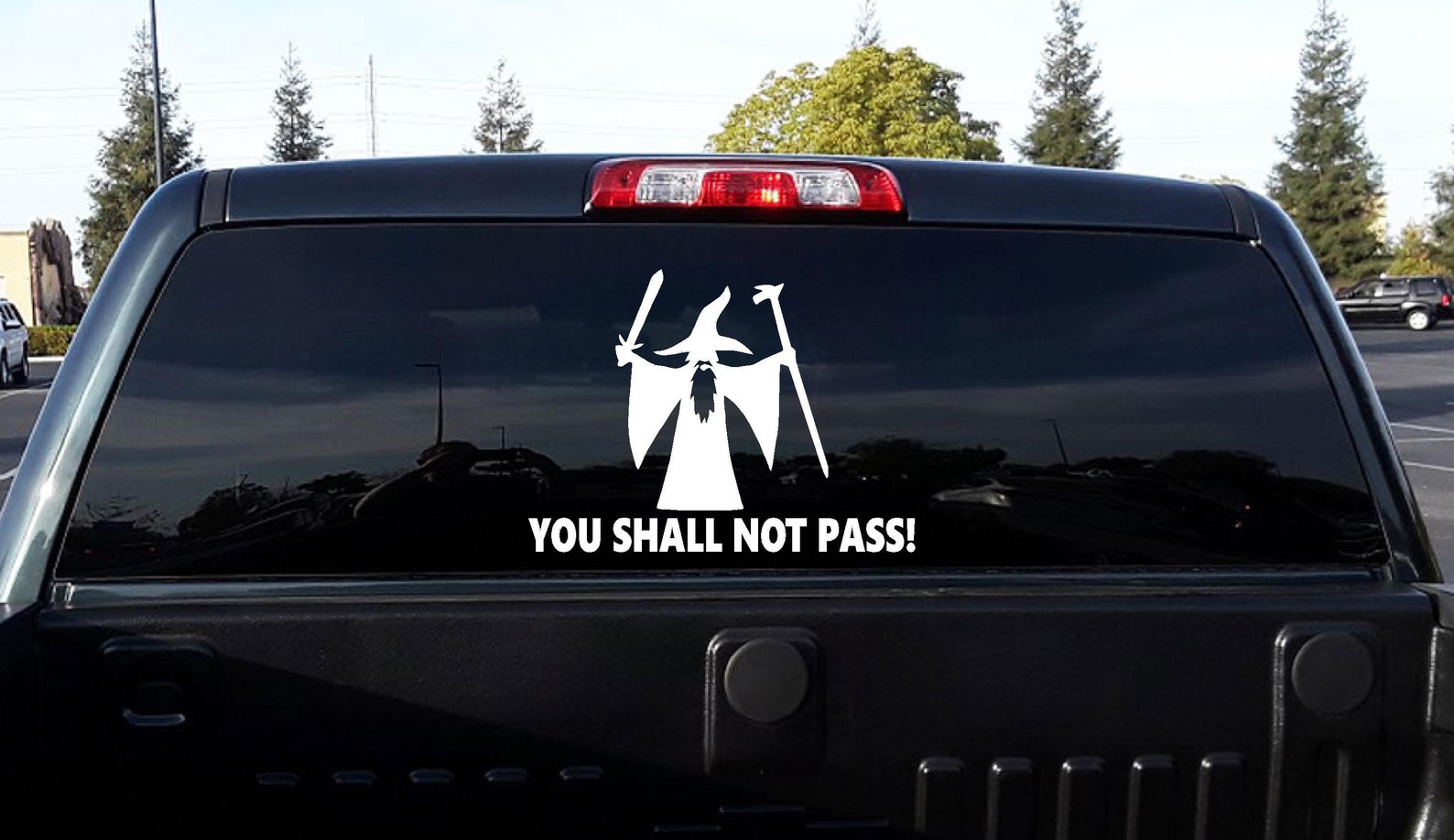 Vous ne passerez pas Gandolf Seigneur des anneaux Funny Vinyl Etsy