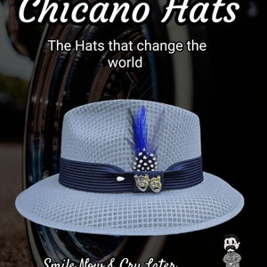 Oxford gray viejo with Smile now Cry later pin