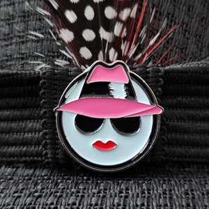 Lowrider Girl lapel pin