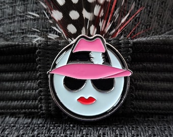 Lowrider Girl lapel pin