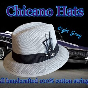Classic Traditional Garcia Lt. Gray Fedora Lowrider