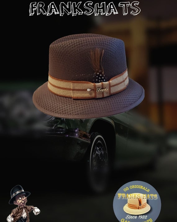 Classic Traditional Garcia Coco Brown Fedora Lowrider - Etsy