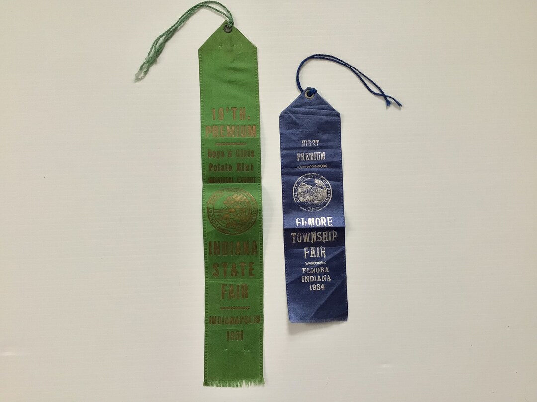 Antique 1931 Indiana State Fair Ribbon, Indianapolis, IN and Antique