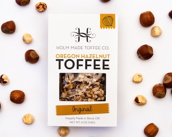 Original Hazelnut Toffee - Award Winning Hazelnut Toffee, Made in Oregon